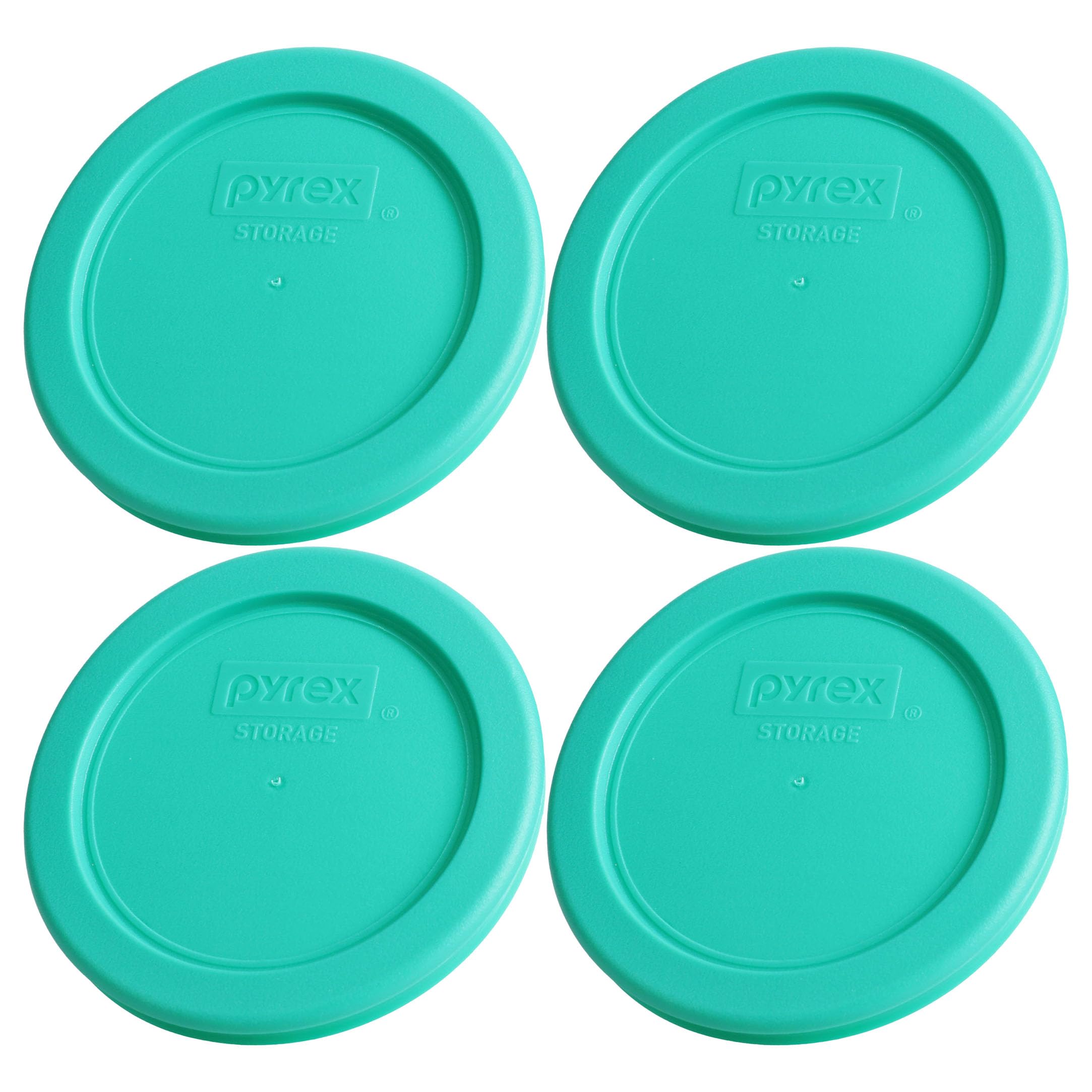 Tapas Pyrex 7202-PC verde para 1 taza, juego de 4, conservación segura