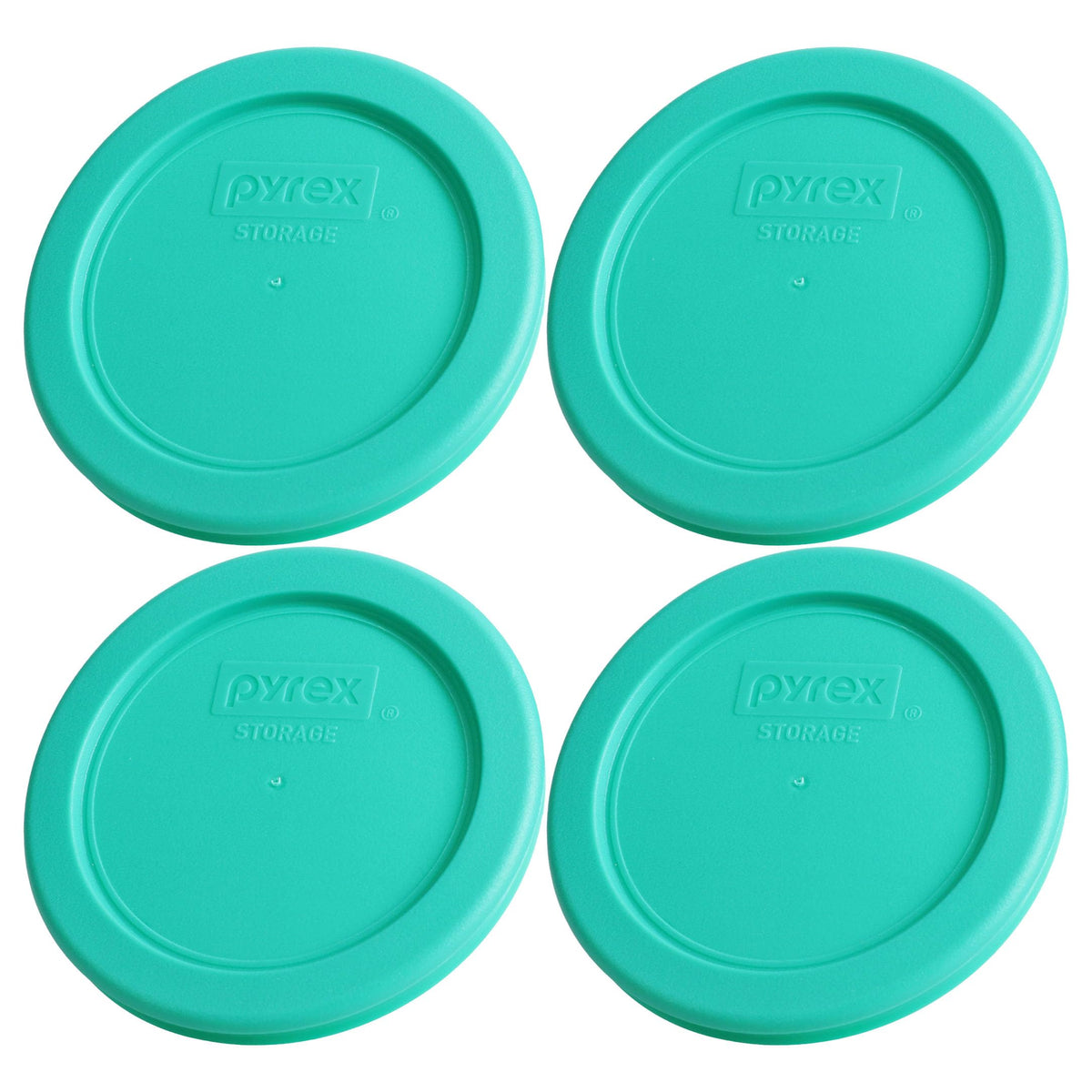 Tapas Pyrex 7202-PC verde para 1 taza, juego de 4, conservación segura