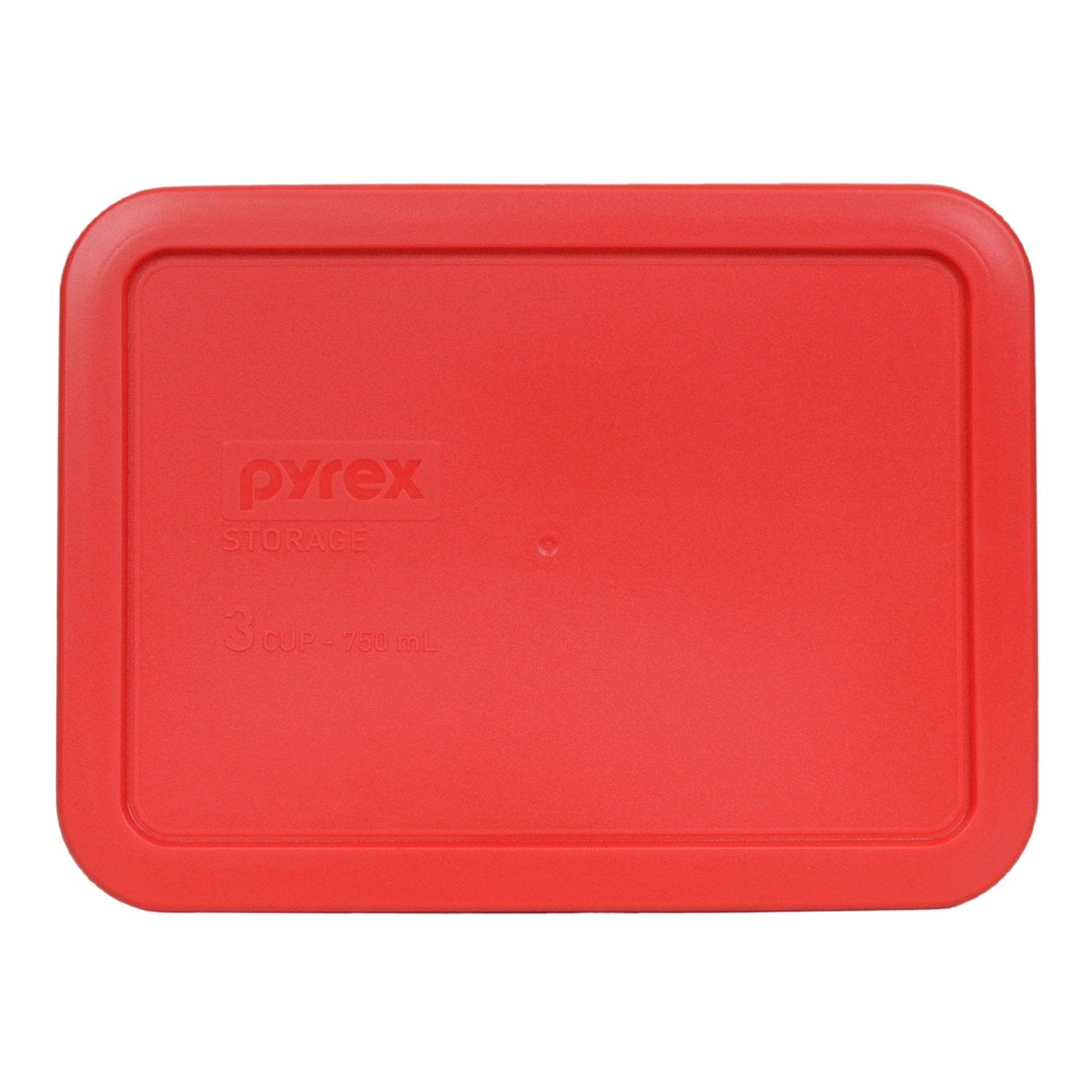 Tapa repuesto roja Pyrex 7210PC para 3 tazas, ayuda a conservar alimentos.