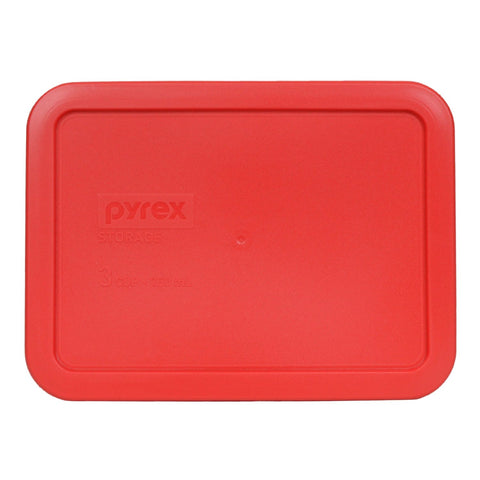Tapa repuesto roja Pyrex 7210PC para 3 tazas, ayuda a conservar alimentos.
