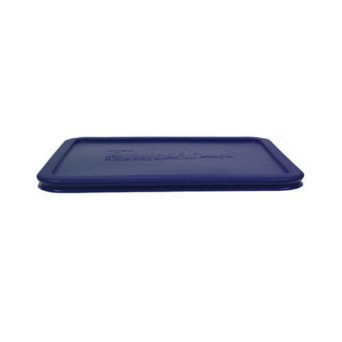 Paquete de dos tapas de repuesto Pyrex 7212-PC azules para recipientes.