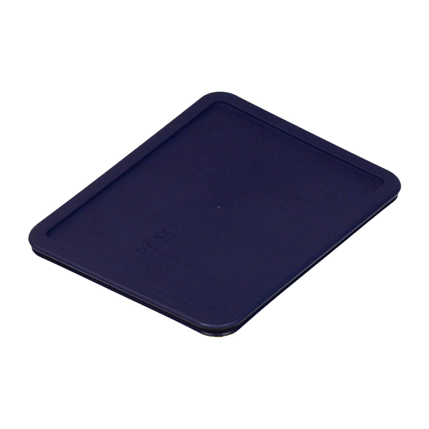 Tapa azul sobre fuente de vidrio Pyrex 7212, ideal para conservar frescura en refrigeración