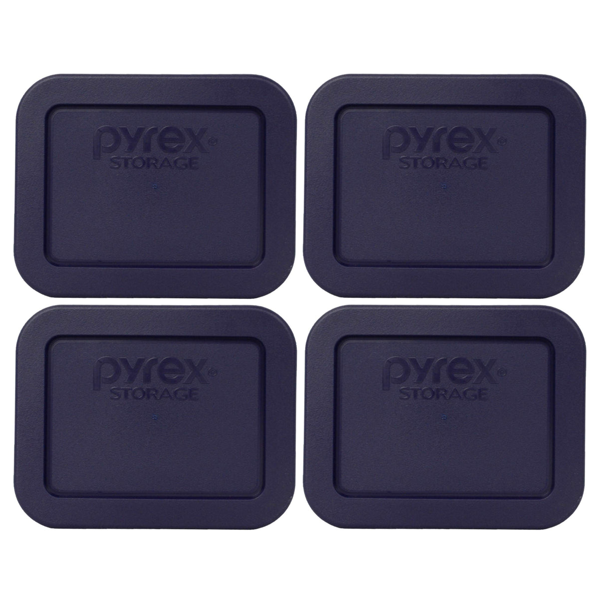 Tapas rectangulares azules Pyrex 1.9 cup para almacenamiento hermético