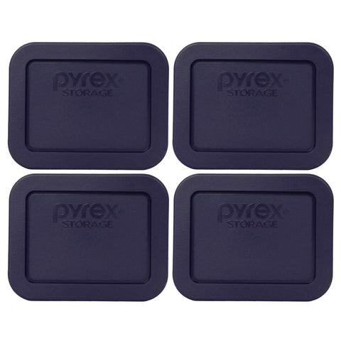 Tapas rectangulares azules Pyrex 1.9 cup para almacenamiento hermético