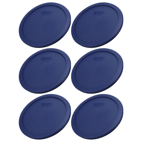 Tapa azul Pyrex 7402-PC con ajuste seguro para bowls compatibles.