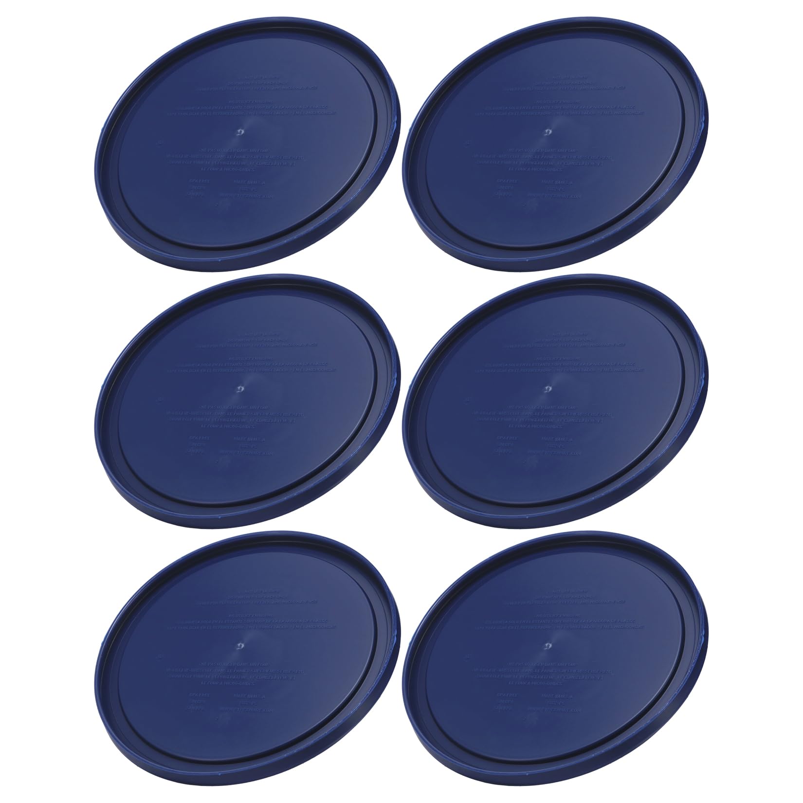 Tapa azul Pyrex 7402-PC apta para microondas para recalentar.