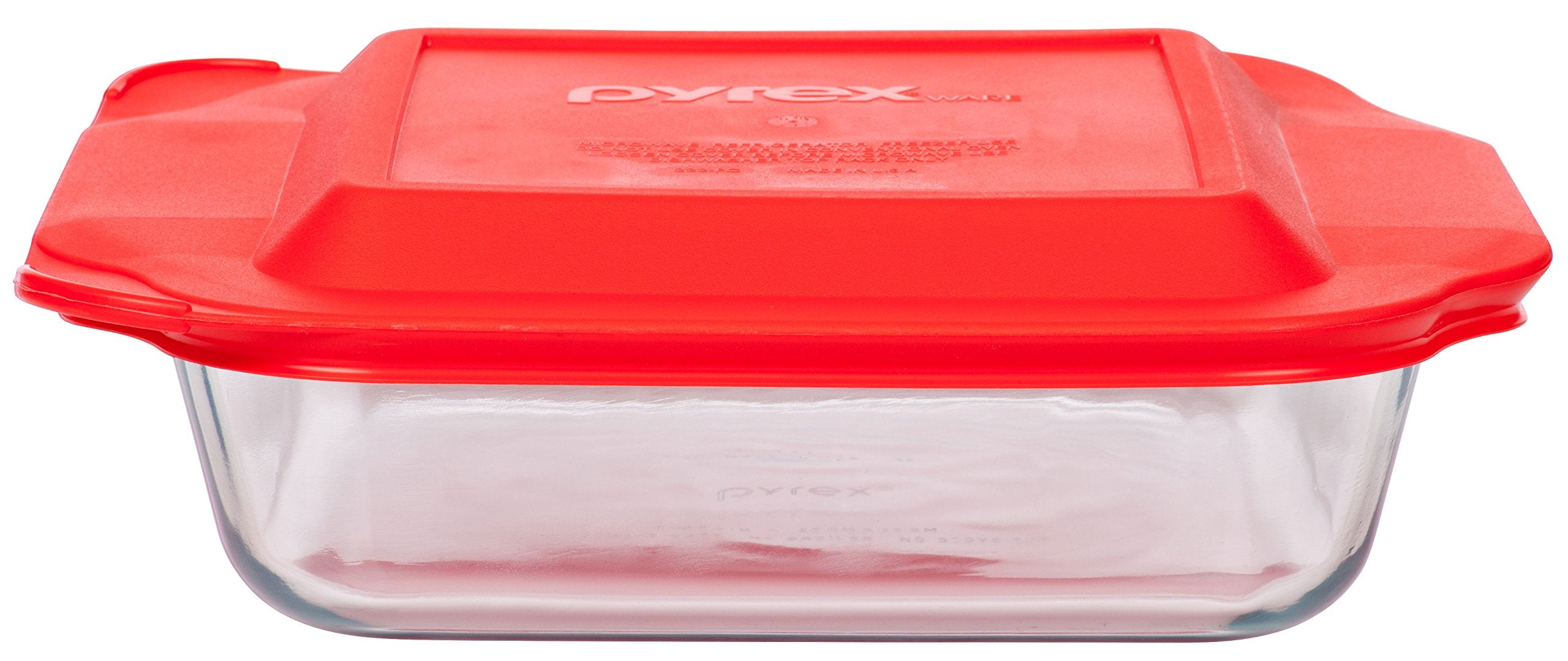 Pyrex Basics 8 cuadrado apto para congelador, conservando frescura.