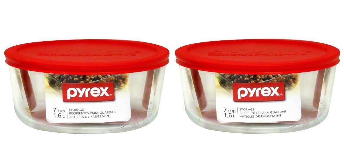 Pyrex cuenco cristal 7 tazas, ideal para almacenar y recalentar comidas.