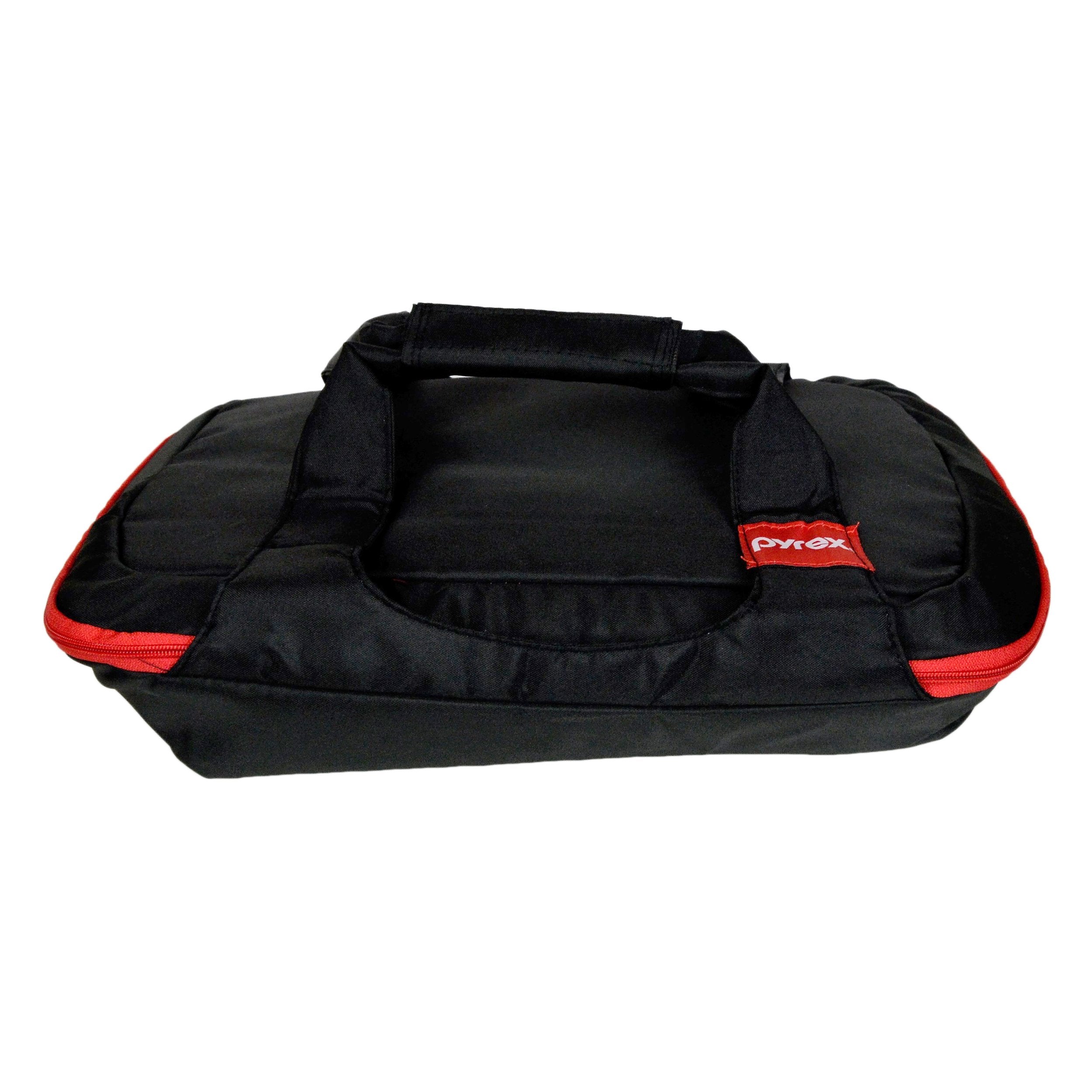 Asa firme en el bolso Pyrex Portables para transporte seguro de cazuela 3qt.