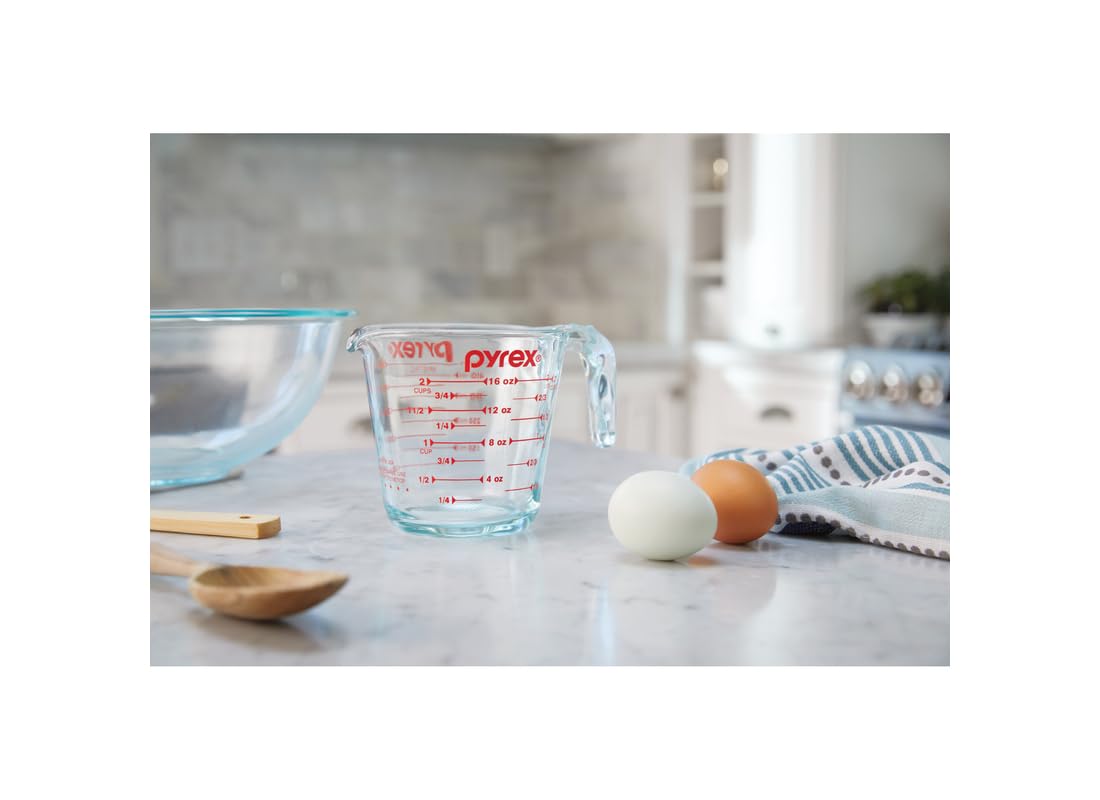 Pyrex Prepware taza apta para microondas para calentar recetas rápido