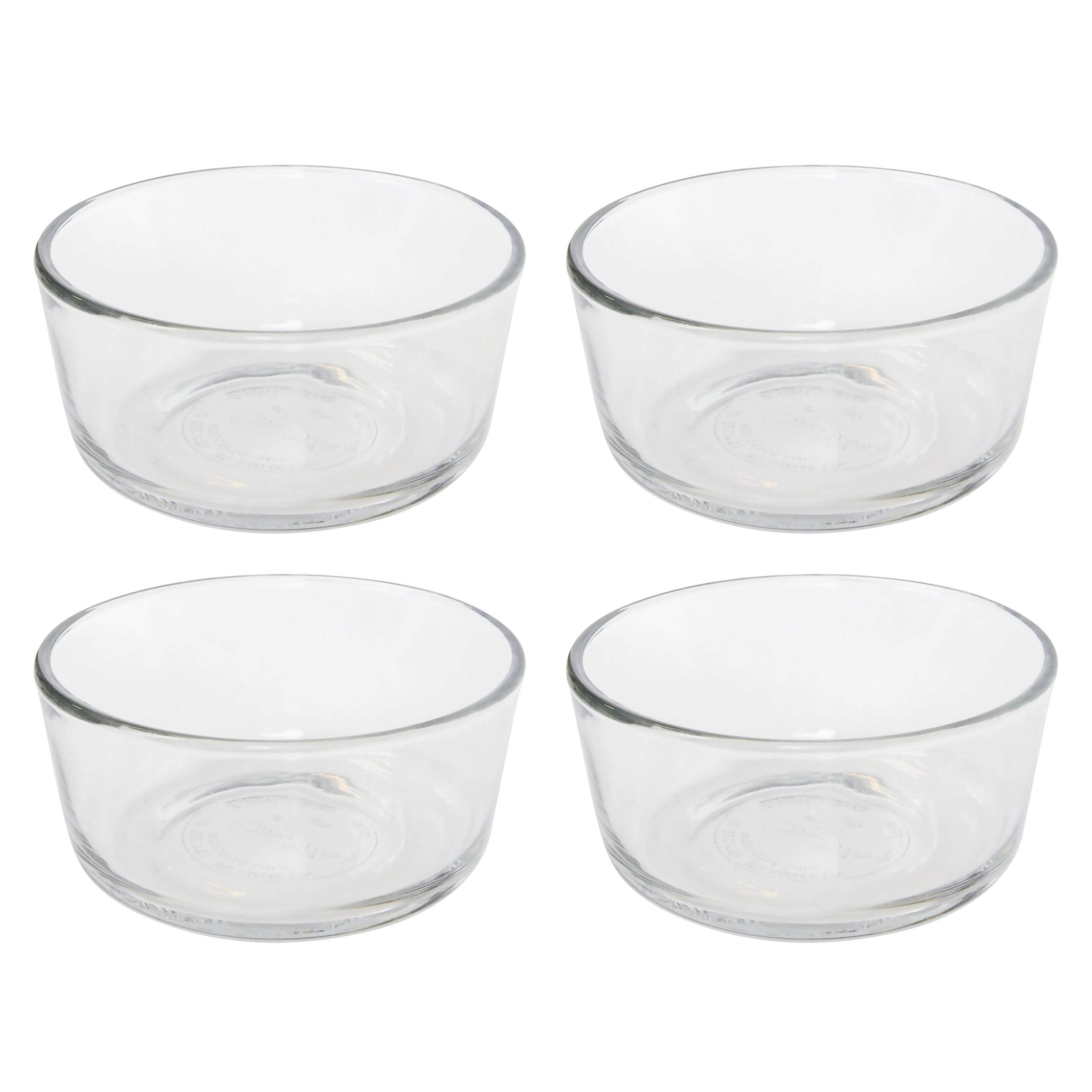 Conjuntos Pyrex Simply Store 7200 en vidrio claro, ideal para almacenar porciones en la nevera.