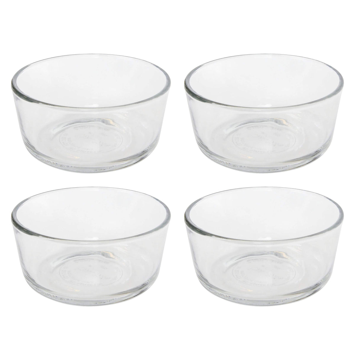 Conjuntos Pyrex Simply Store 7200 en vidrio claro, ideal para almacenar porciones en la nevera.