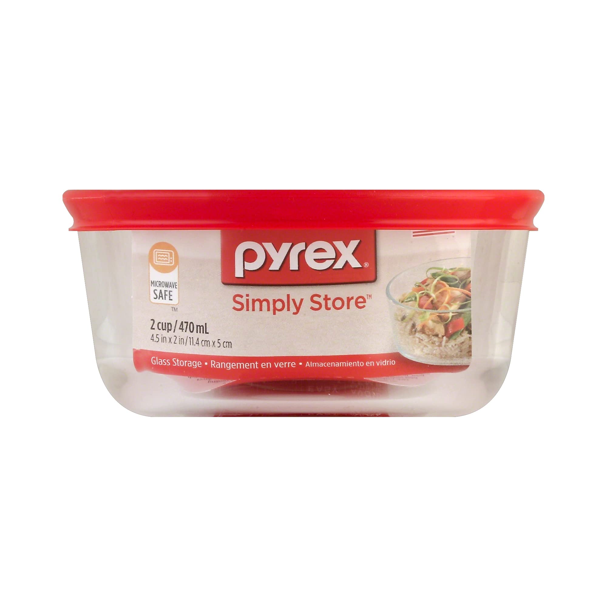 Diseño redondo de Pyrex Simply Store para porciones rápidas