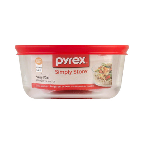 Diseño redondo de Pyrex Simply Store para porciones rápidas