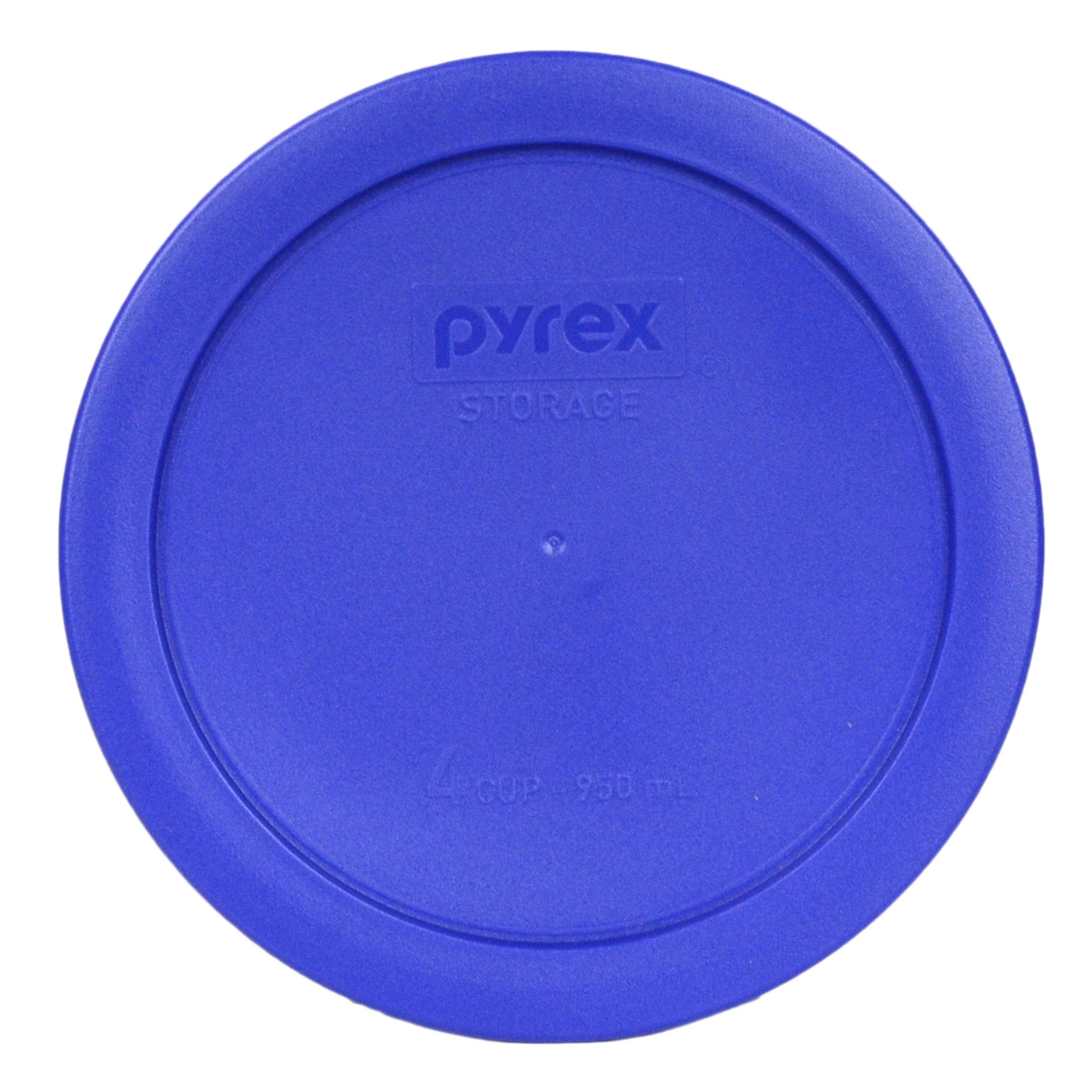 Tapa Pyrex 7201-PC de 4 tazas, azul cadete, guarda porciones grandes.