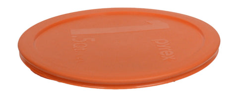 Tapa de almacenamiento Pyrex para tazón 1.5 qt naranja, apta para microondas y lavavajillas