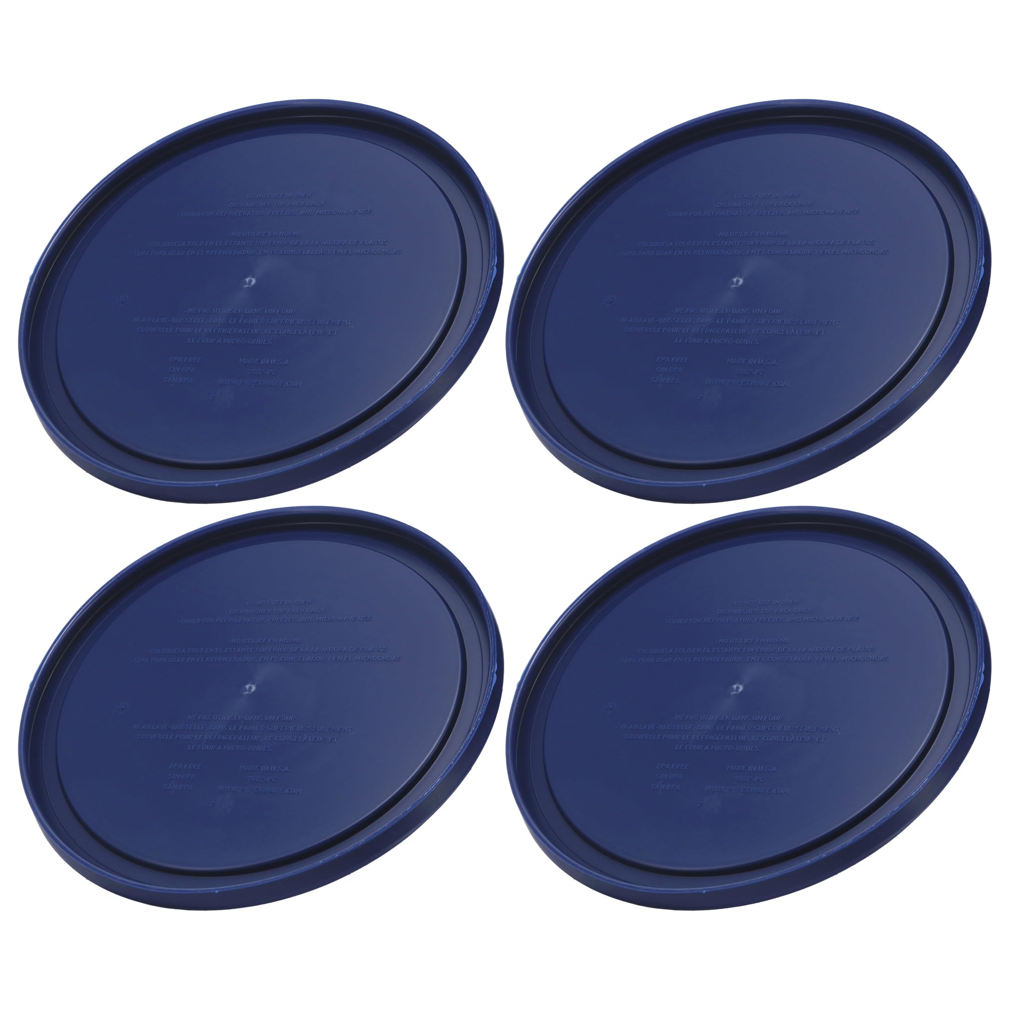 Tapa azul Pyrex para cuenco 7203, apta para microondas
