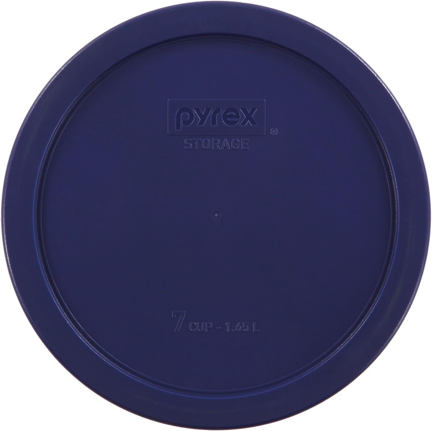 Tapa azul sin BPA de Pyrex, apta para lavavajillas de estante superior.