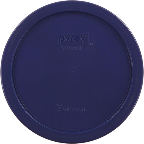 Tapa azul sin BPA de Pyrex, apta para lavavajillas de estante superior.