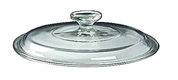 Tapa Pyrex transparente para cazuela redonda de 8 3/4 pulgadas mantiene los alimentos cubiertos.