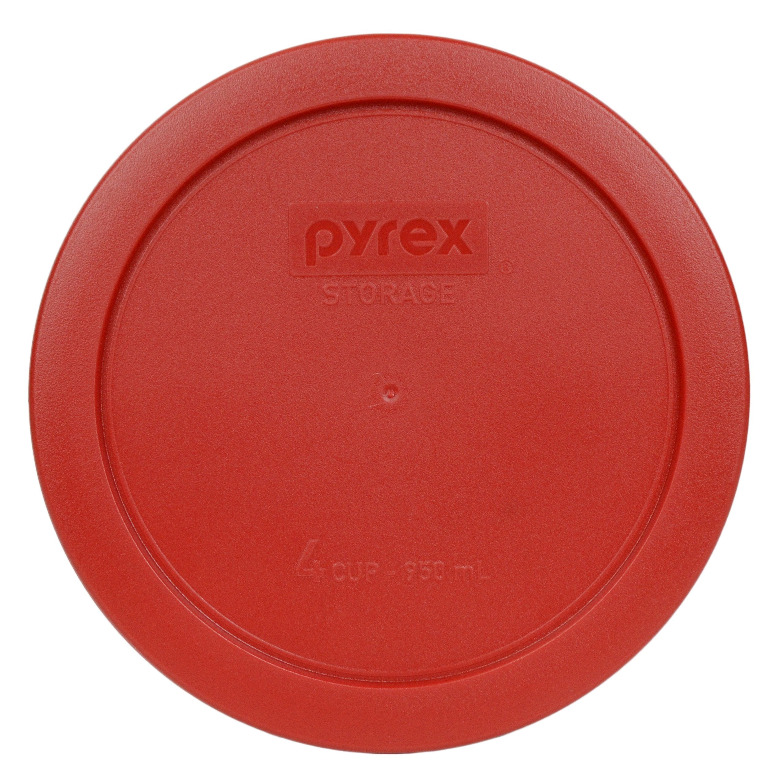 Tapa Pyrex Rojo Amapola para 4 tazas, ajuste seguro y práctico.