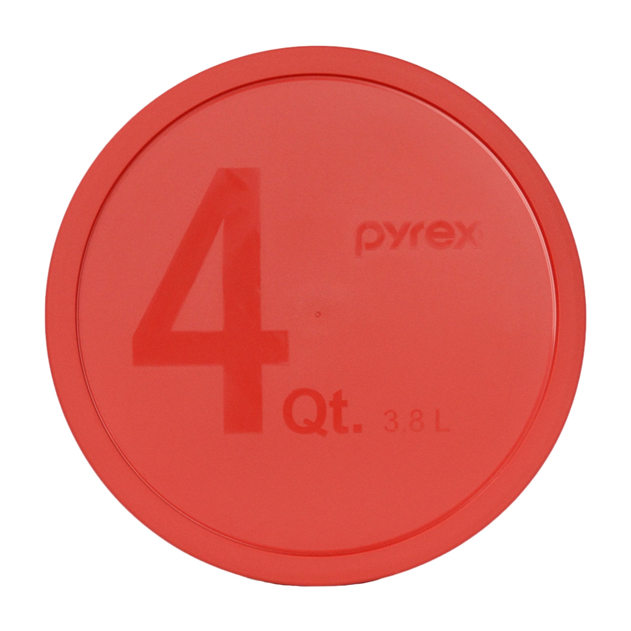 Tapa Pyrex 323 naranja para tazón de 1.5 qt, almacenamiento seguro.