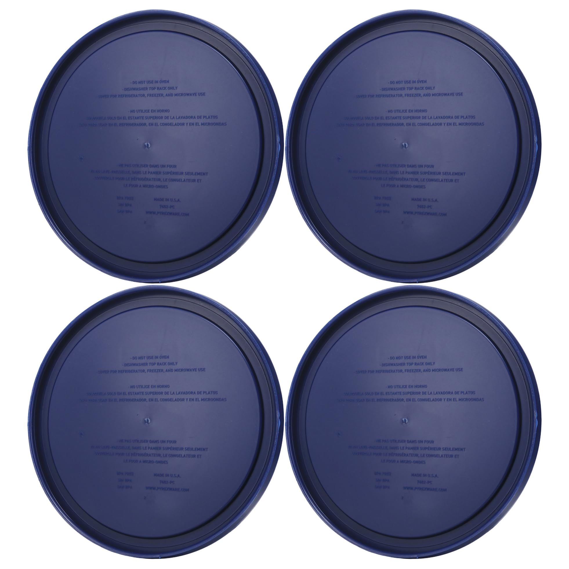 Conjunto de tapas azules Pyrex, repuestos duraderos para uso diario