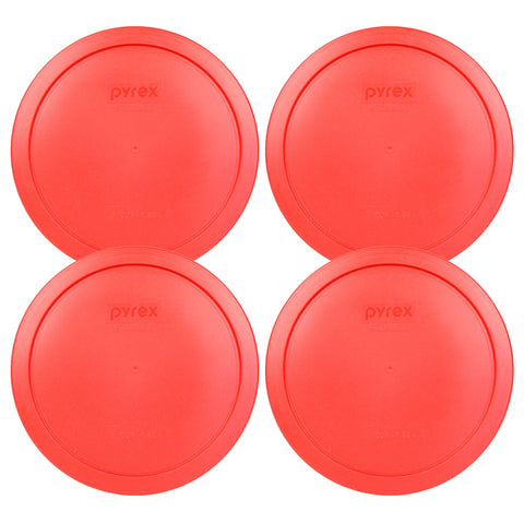 Tapas plásticas rojas de Pyrex para tazones 6/7 tazas, conservan frescura en refrigerador