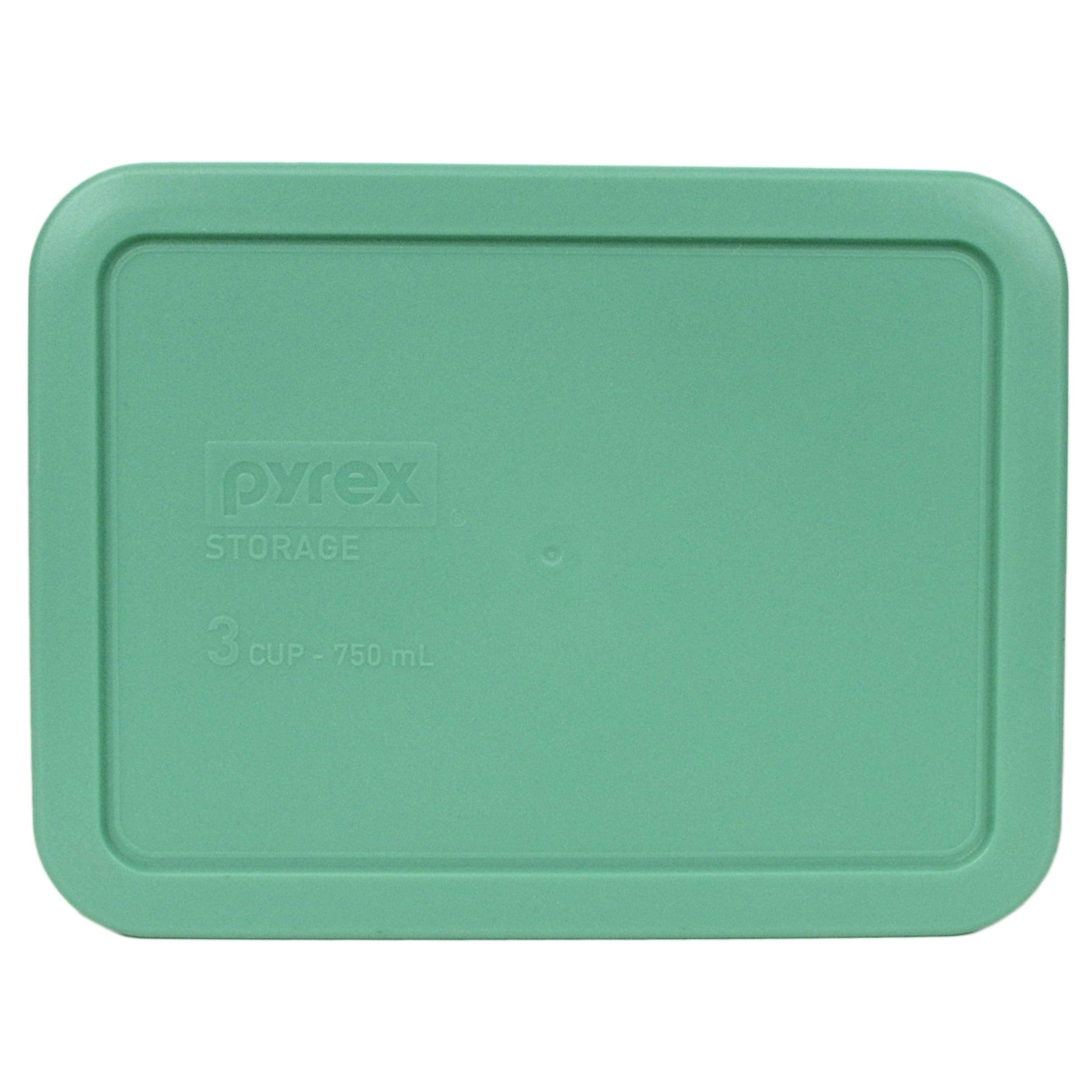 Tapas Pyrex verde claro aptas para microondas y lavavajillas, ahorro de tiempo.