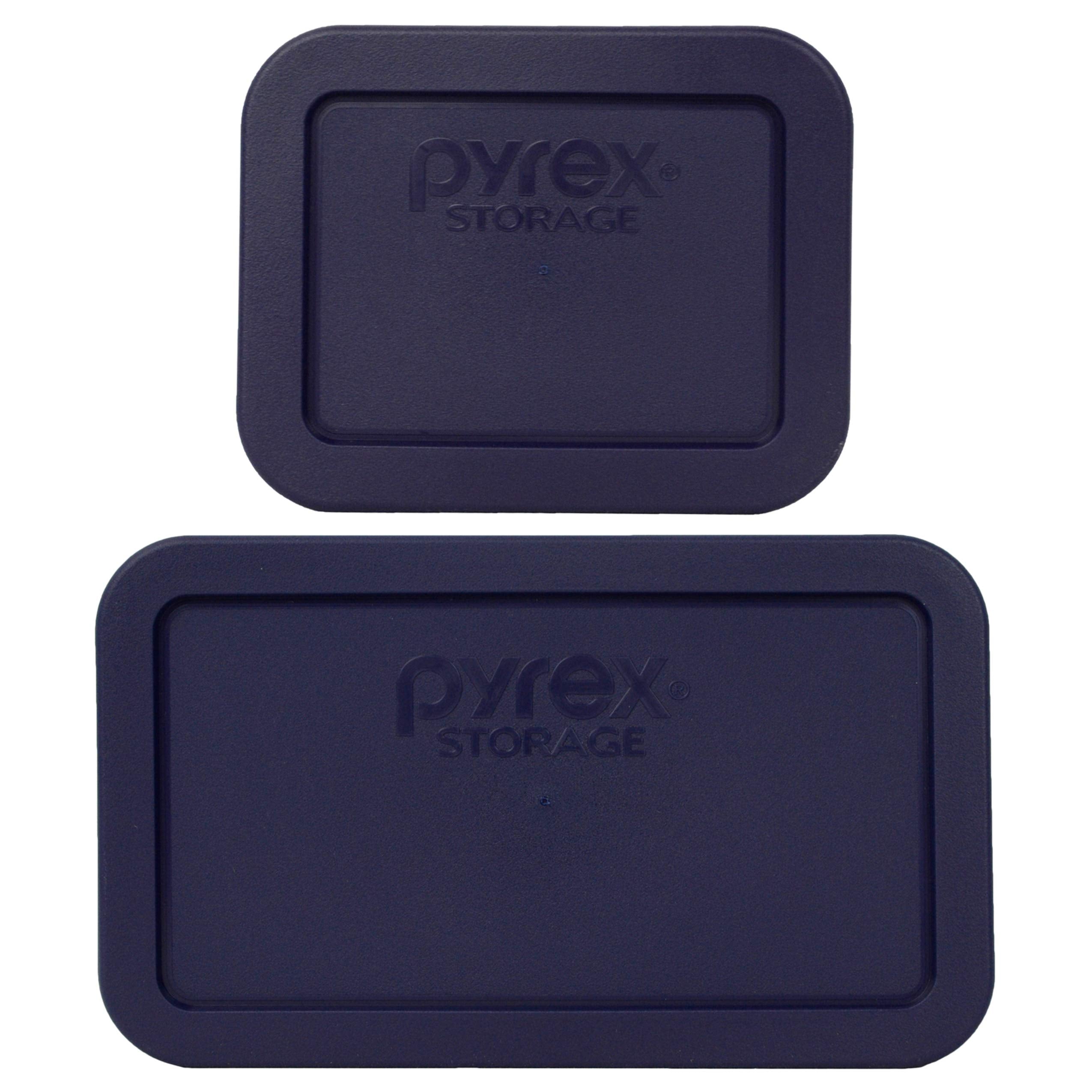 Tapas azul Pyrex 7213-7214 para conservar alimentos frescos en refrigerador