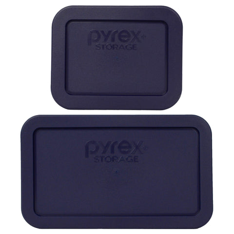 Tapas azul Pyrex 7213-7214 para conservar alimentos frescos en refrigerador
