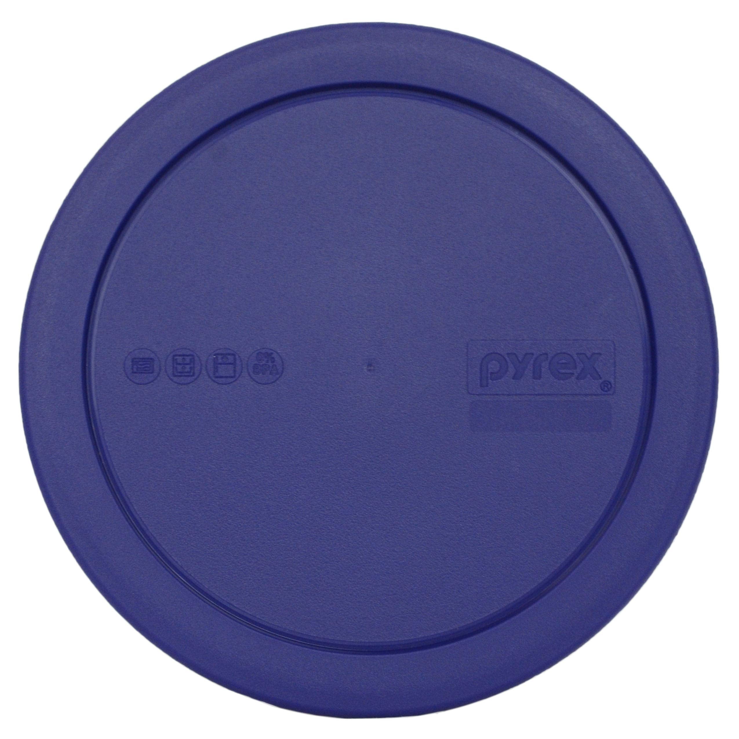 Pyrex tapas tazón azul, tapa resistente para almacenar y refrigerar.