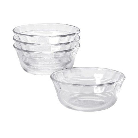 Pyrex tazas custard 10 oz, juego de 4, aptas para hornear y servir