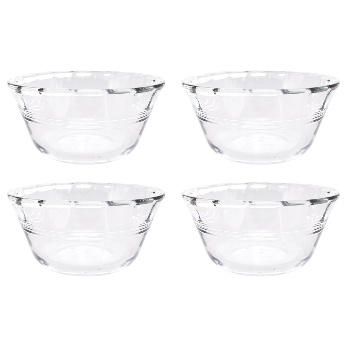 Pyrex tazas de flan 6 onzas, juego de 4, ideales para porciones individuales.