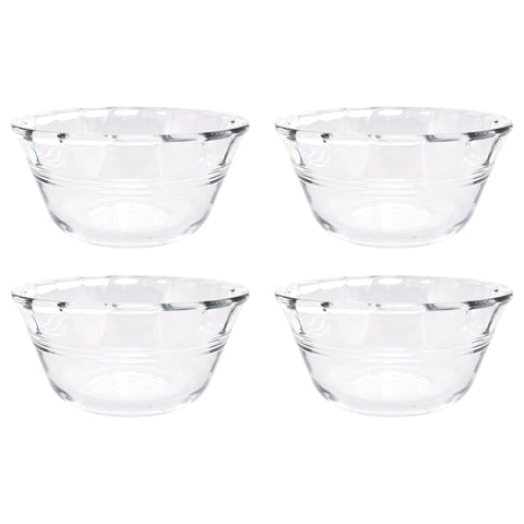 Pyrex tazas de flan 6 onzas, juego de 4, ideales para porciones individuales.