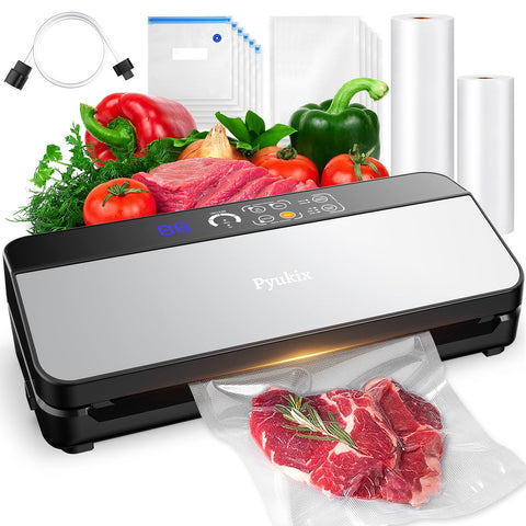 Pyukix sellador de alimentos 8en1 para sellar y conservar frescura