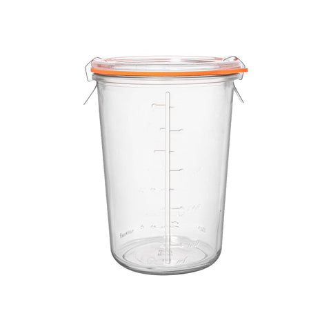 PYVYLO frasco vidrio masa madre 27oz: apertura amplia para monitorear fermentación