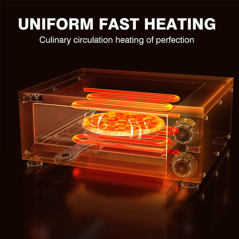 Horno compacto PYY para uso en casa, diseño eficiente.