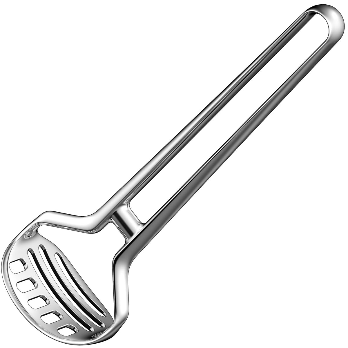 Amasador de papas qAp, acero inoxidable, pieza unica, 11 pulgadas, ideal para lotes grandes