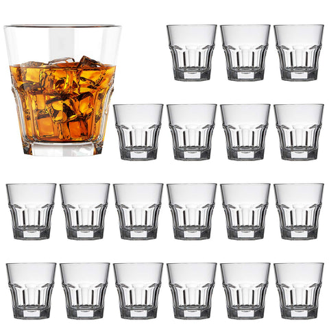 Vaso QAPPDA estilo antiguo de 5 oz con base estable para cócteles en reuniones.