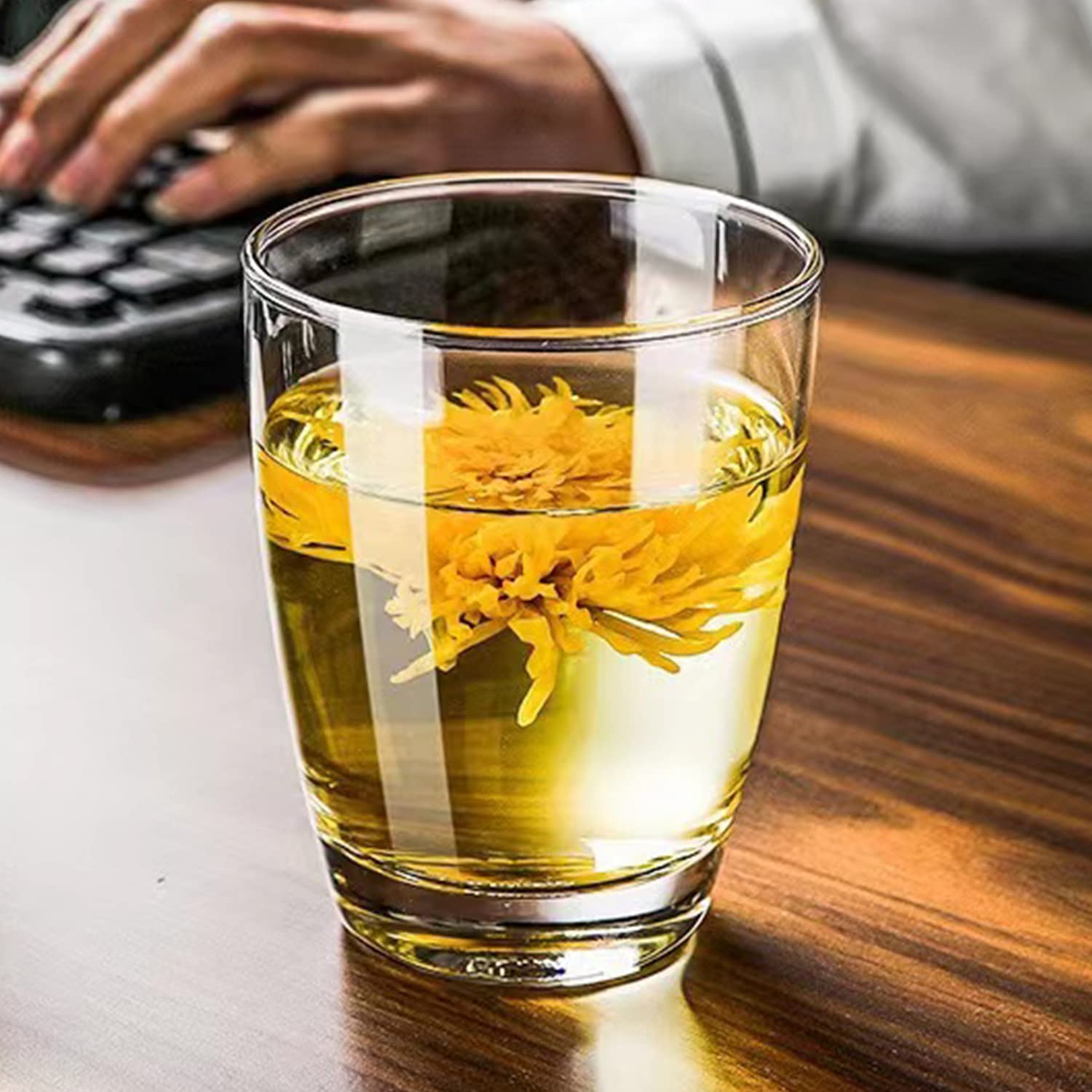 Vaso para bebidas diarias de QAPPDA, adecuado para agua, jugos y batidos.