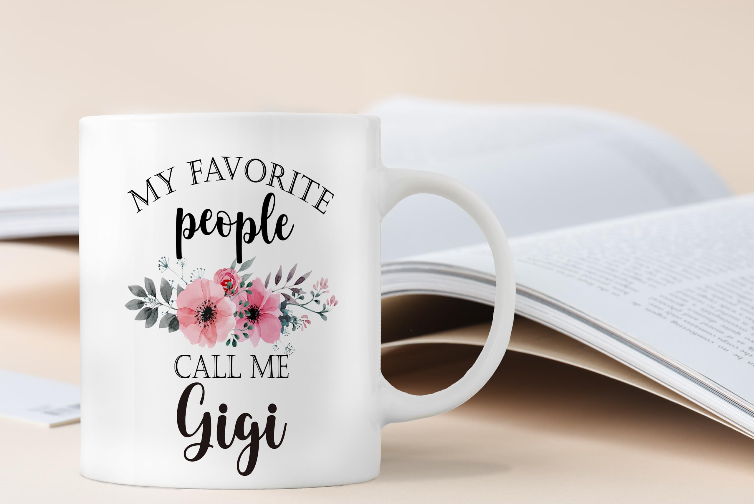 Taza QASHWEY Gigi, regalo ideal para abuelas y seres queridos.