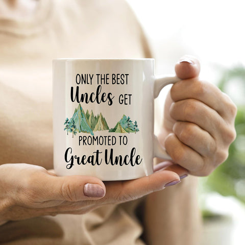 Taza QASHWEY de regalo para tío, diseño cerámico versátil para té o café.