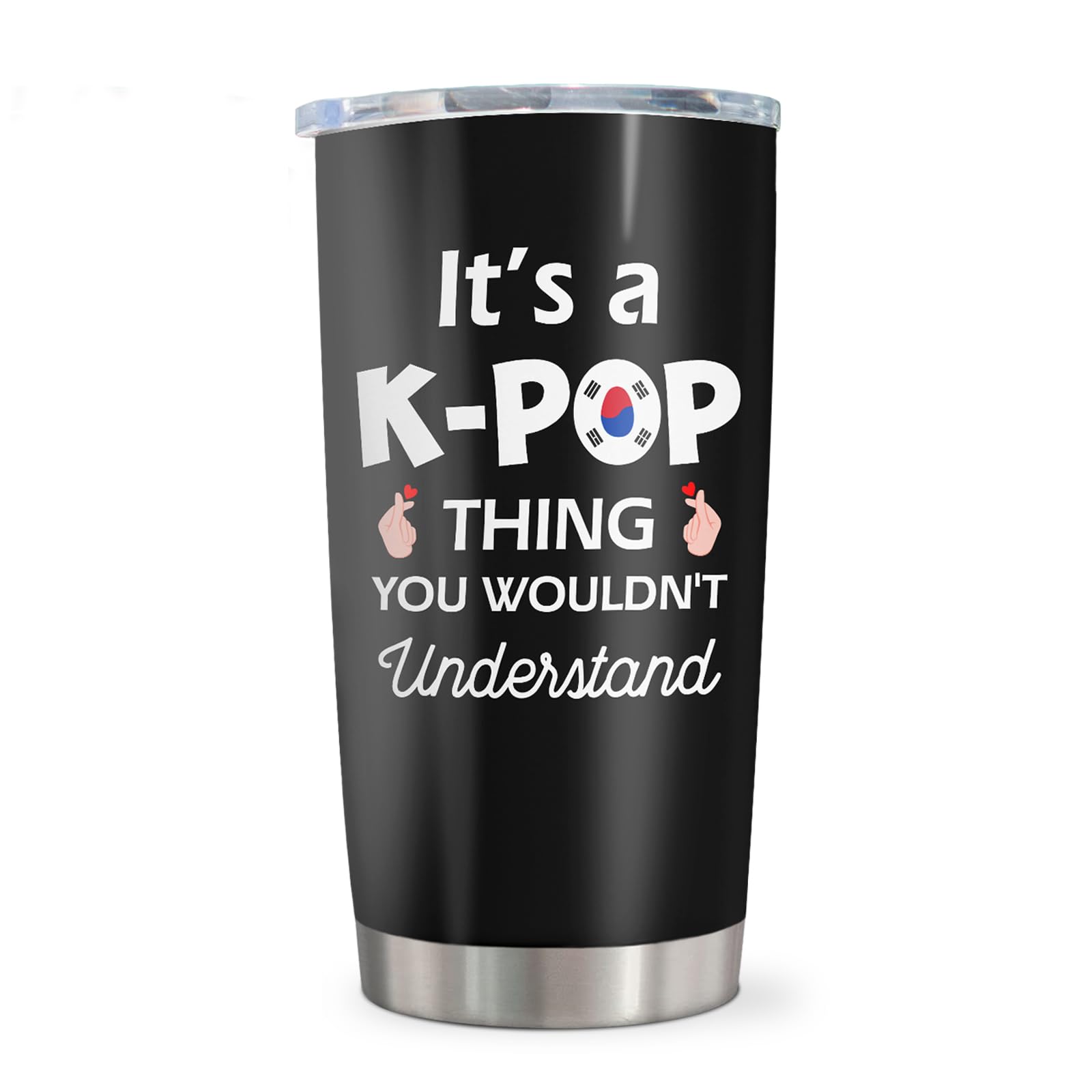 Taza térmica K-POP de Qatdey con diseño llamativo para bebidas en cualquier ocasión.