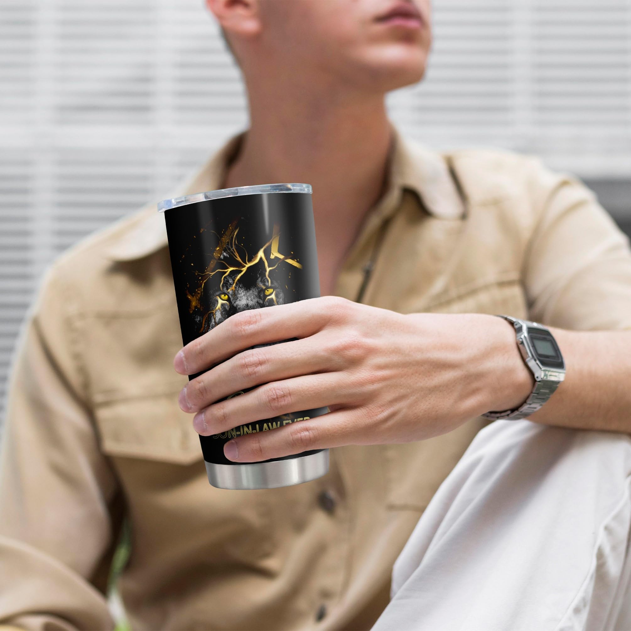 Tumbler Qatdey 20oz para uso interior y exterior, perfecto en oficina