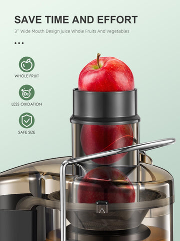 QCen Exprimidor centrífugo con dos velocidades para diferentes frutas