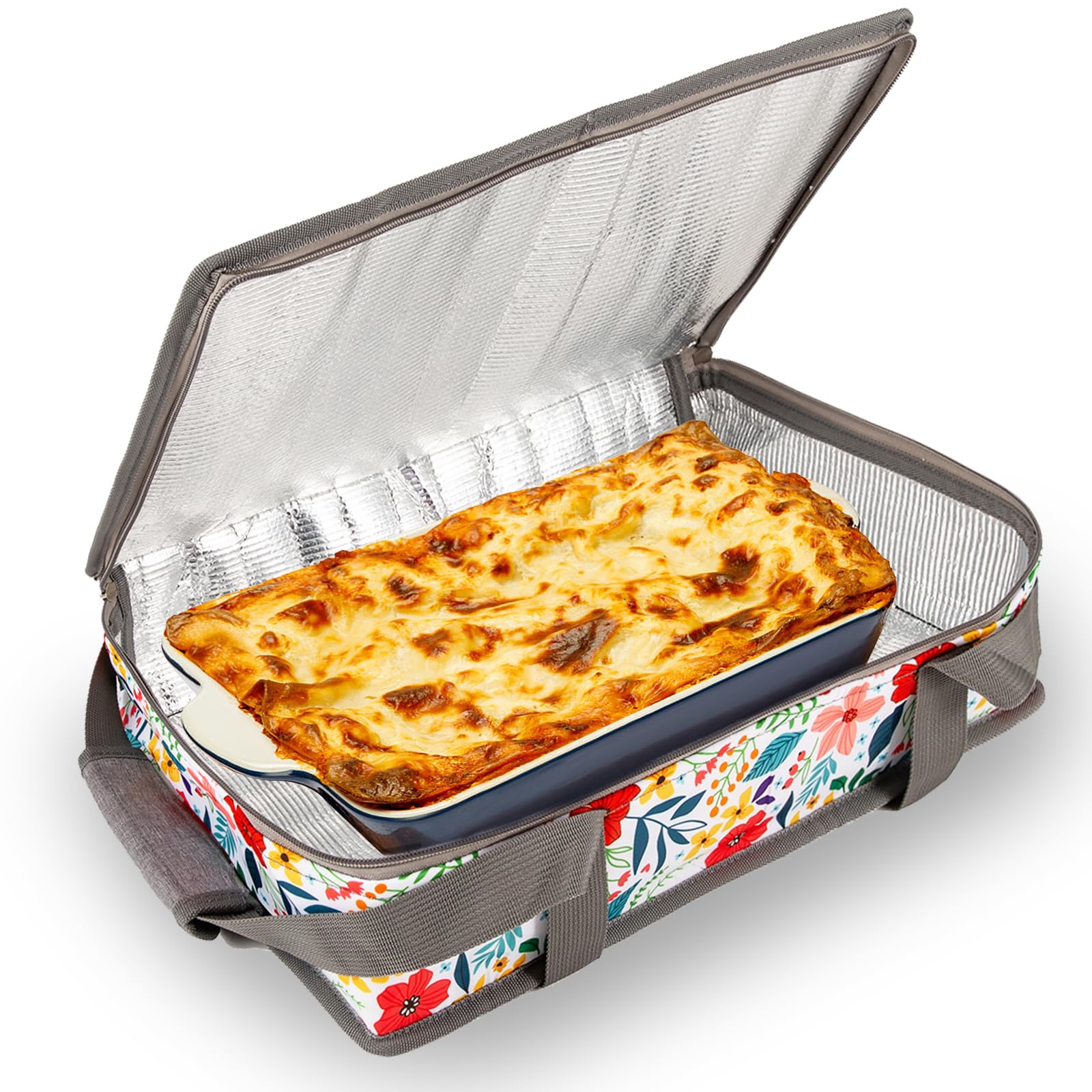 QEES Cazuela Aislada apta para picnic, potlucks y viajes.