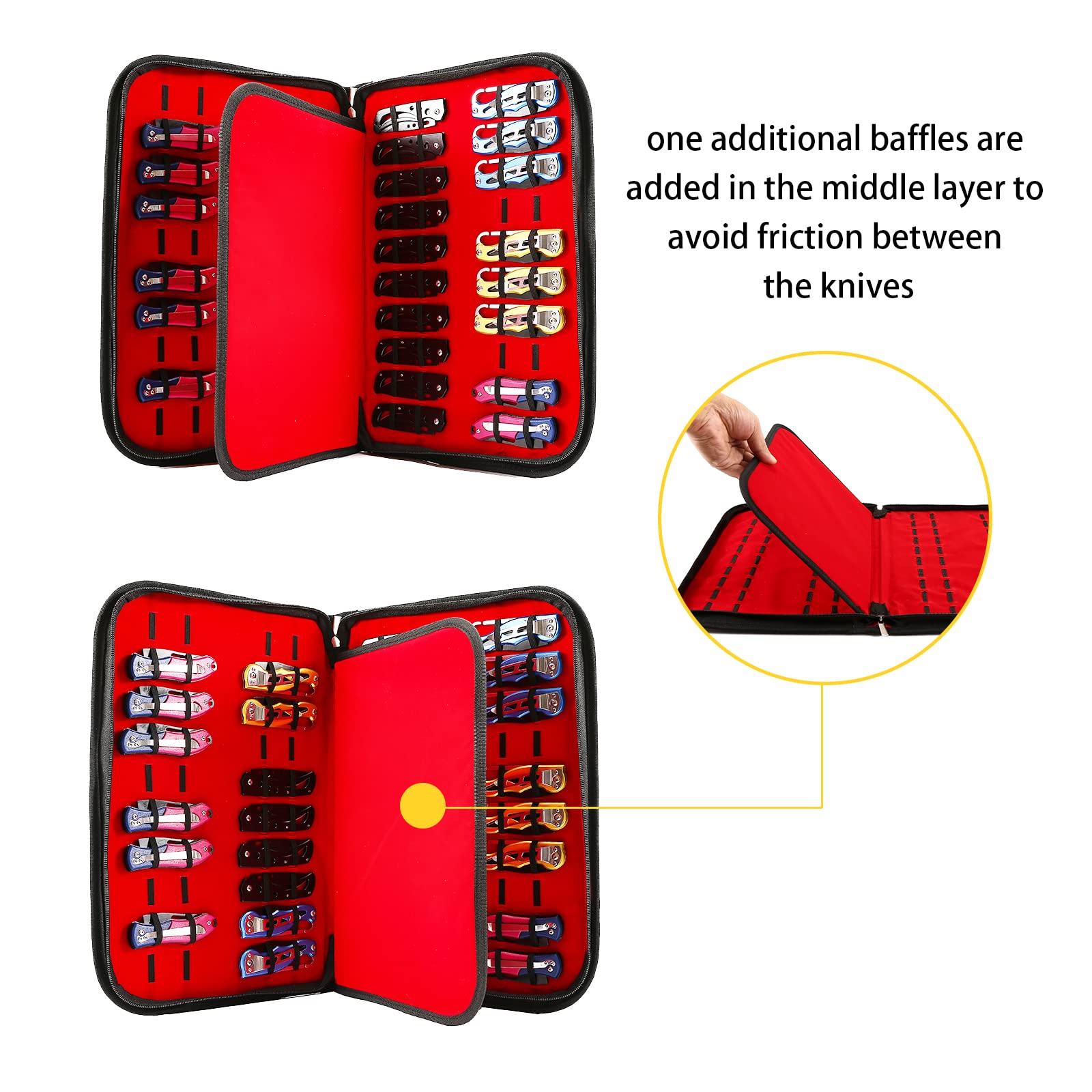 QEES estuche para colección y almacenamiento de cuchillos protegido