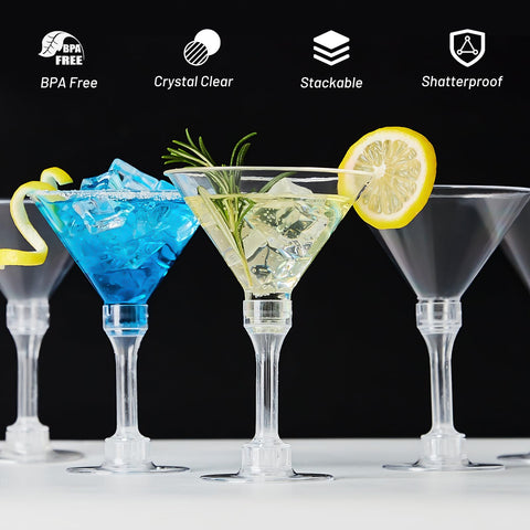 Vasos QEIRUDU con diseño elegante para bebidas y postres