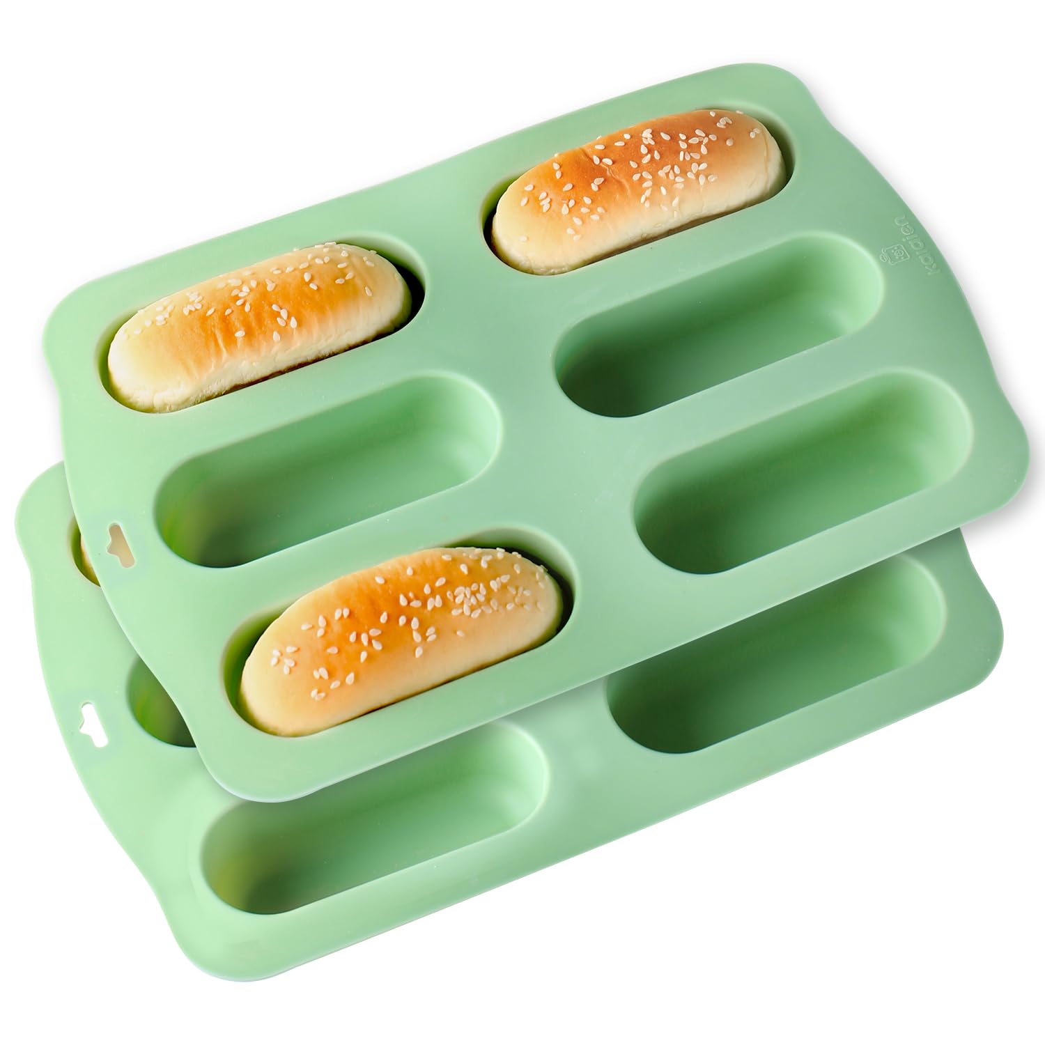 QELEG molde silicona para pan mini, antiadherente y desmolde sencillo.